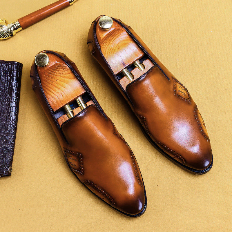 Cowhide Men'S Shoes,
