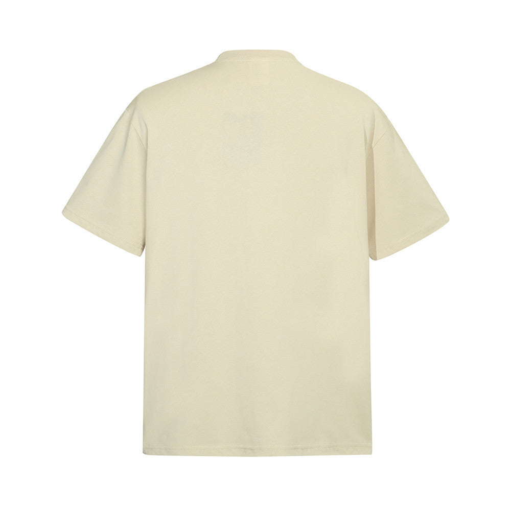 Fashion Hand Print Short Sleeve T-shirt Men