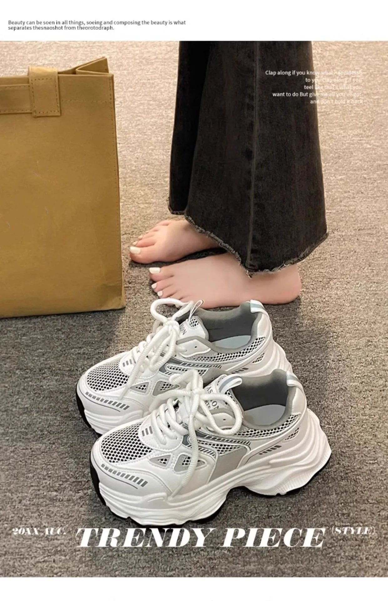2025Ladies Classic Chunky Sneakers