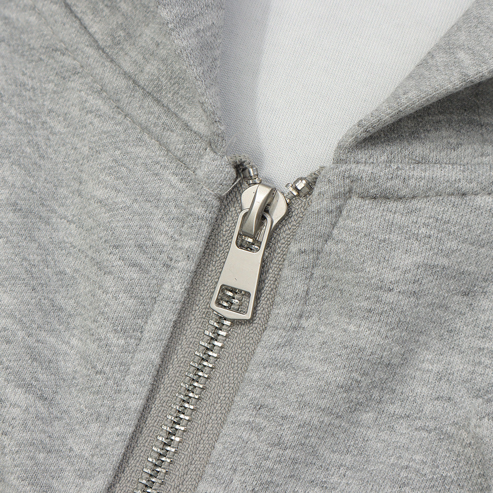Letter Embroidered Cardigan Sweater For Men