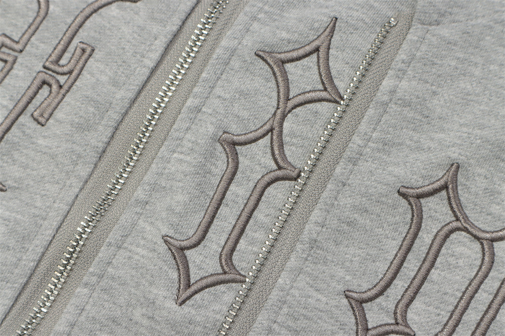 Letter Embroidered Cardigan Sweater For Men
