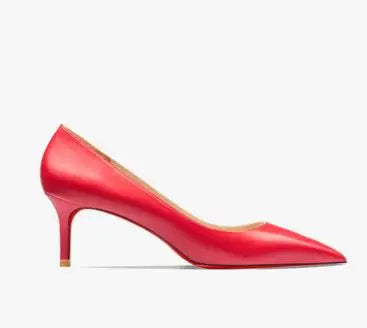 HLTINO Sexy Women Red Bottom Shoes Ladies Fashion Matte Finish High Heel Stilettos Autumn Spring Blue Black Shoe Daily Pump