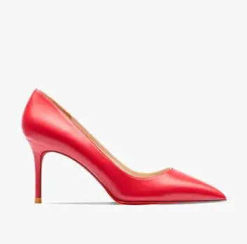 HLTINO Sexy Women Red Bottom Shoes Ladies Fashion Matte Finish High Heel Stilettos Autumn Spring Blue Black Shoe Daily Pump