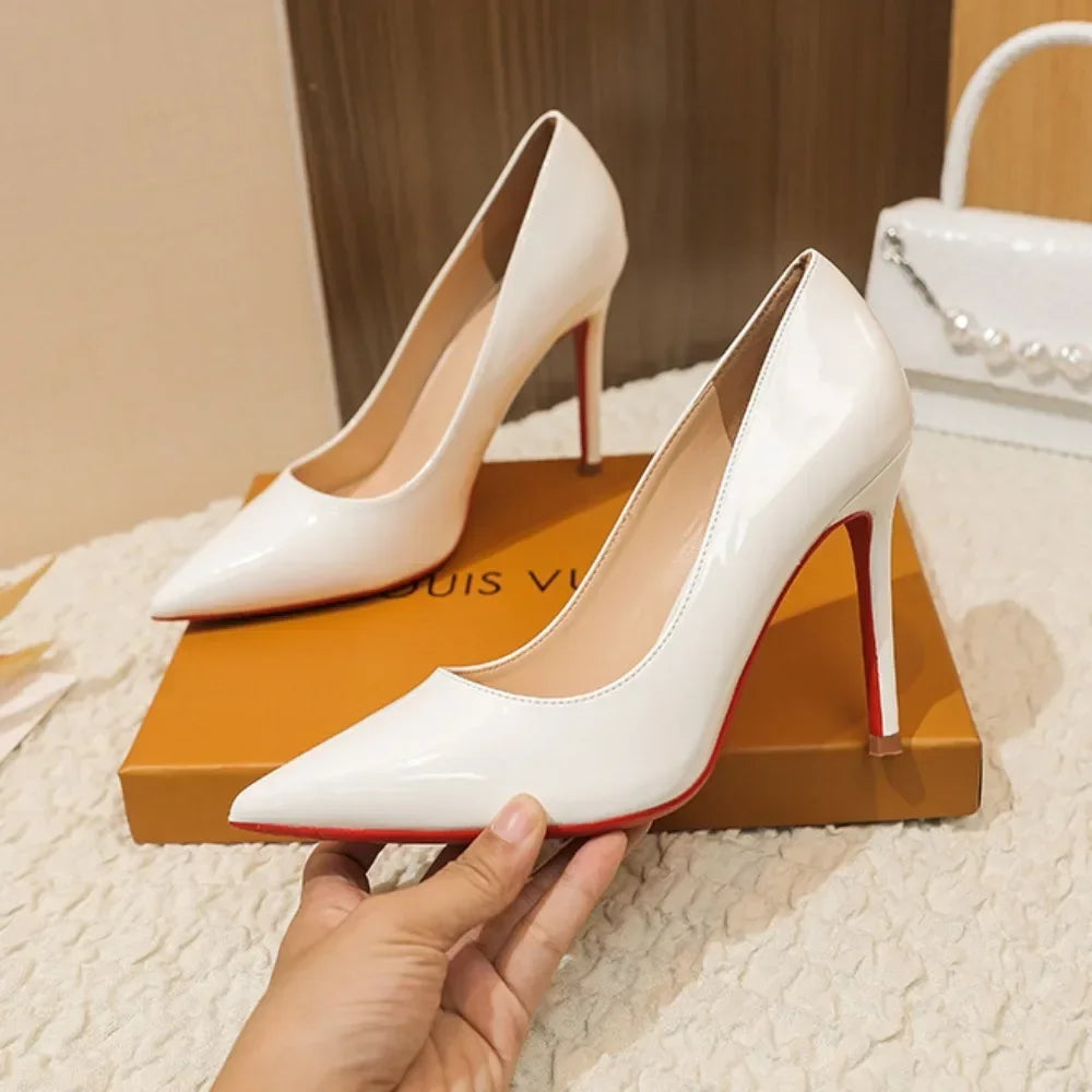 White Pumps Women High Heels