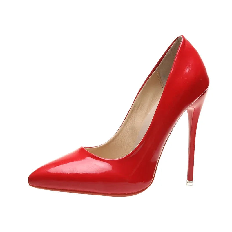 Women Shoes Red High Heels Sexy Pointed Toe