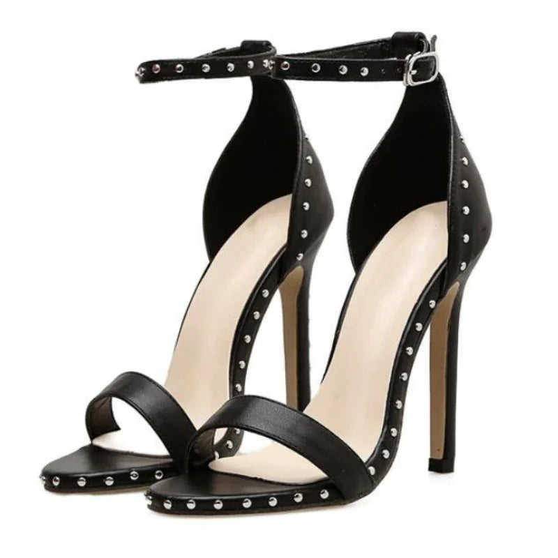 Sexy Rivet Thin Heels Women's Sandals