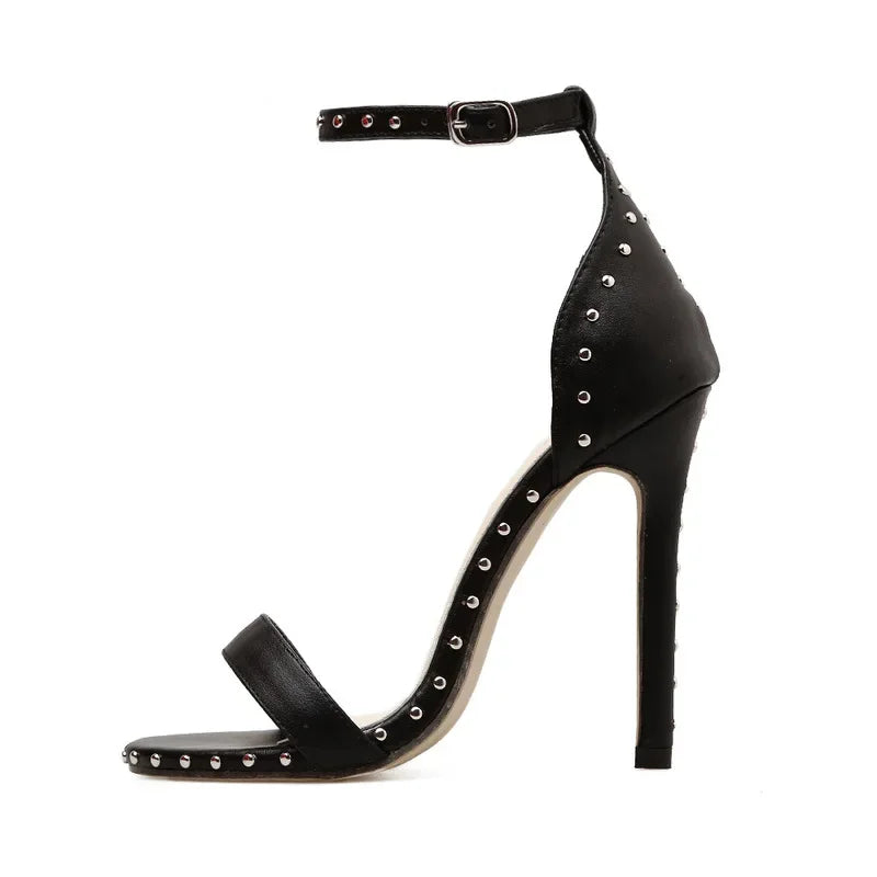 Sexy Rivet Thin Heels Women's Sandals