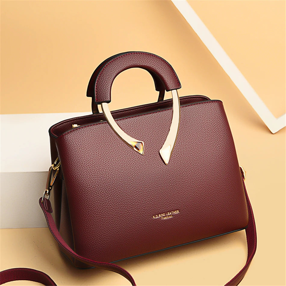 High Quality Leather Casual Tote Luxury Handbags